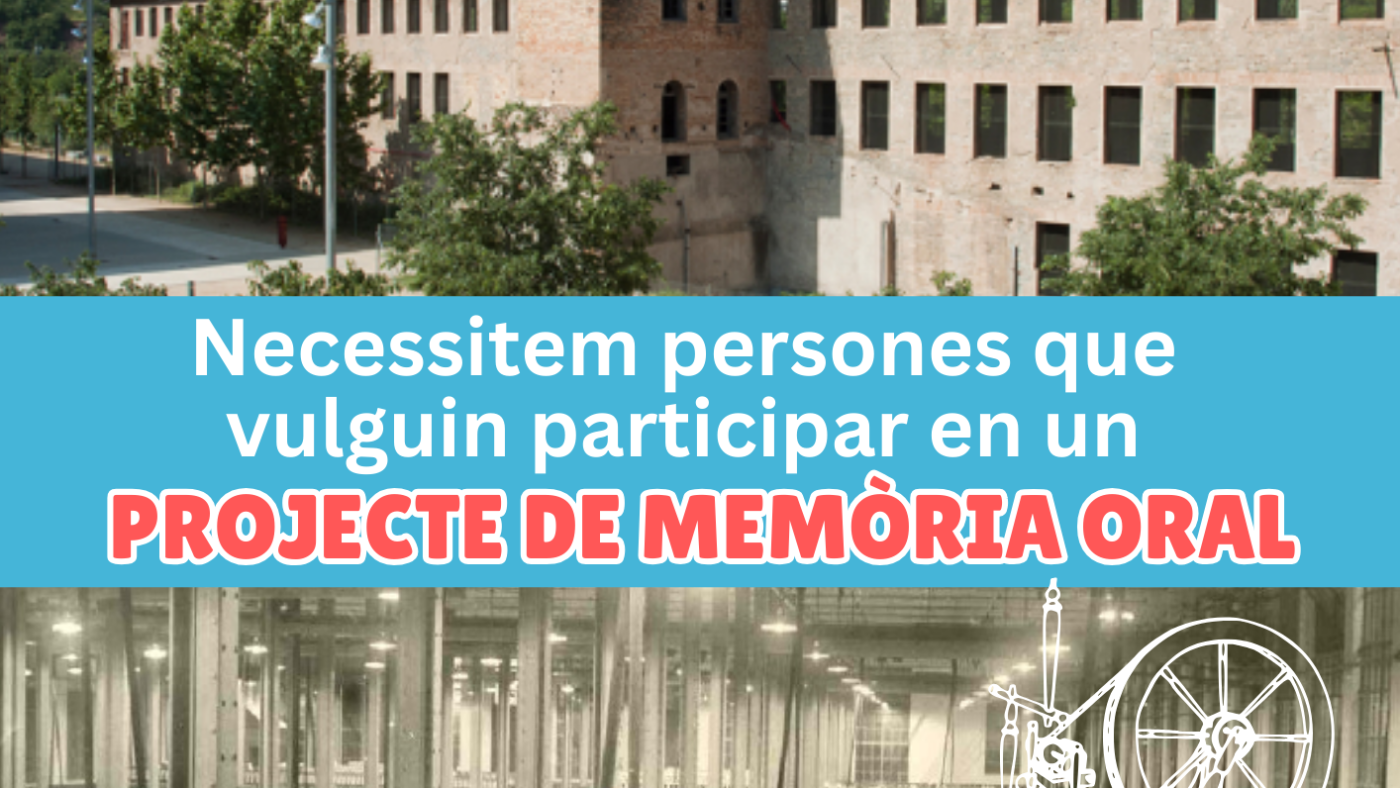 CARTELL_PROJECTE MEMÒRIA ORAL TÈXTIL