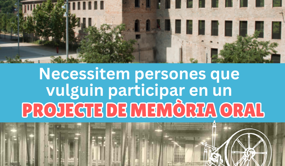 CARTELL_PROJECTE MEMÒRIA ORAL TÈXTIL